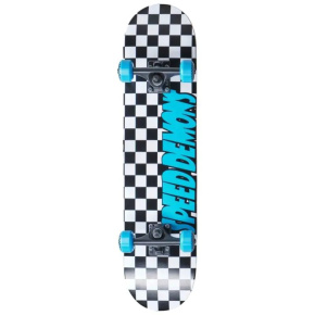 Speed Demons Checkers Complete Skateboard 7.25" Checkers Blue