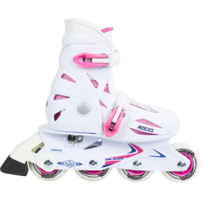 Roces Orlando III Kolečkové Brusle Dívčí (White/Pink|30-35)