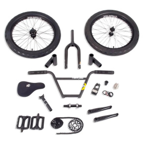 Stolen/Fiction Freecoaster V8 BMX Build Kit (Matte Black|Left hand drive)